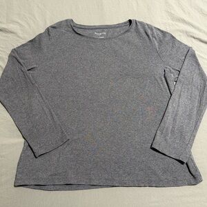 Talbots Charcoal Cotton Top